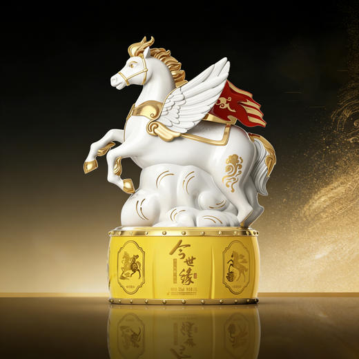 今世缘丙午马年生肖纪念酒浓香型 白酒52度1L／2.5L 商品图2