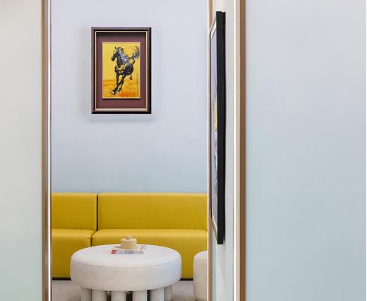 徐悲鸿《奔马图》金雕彩绘金版画0.01g 商品图4