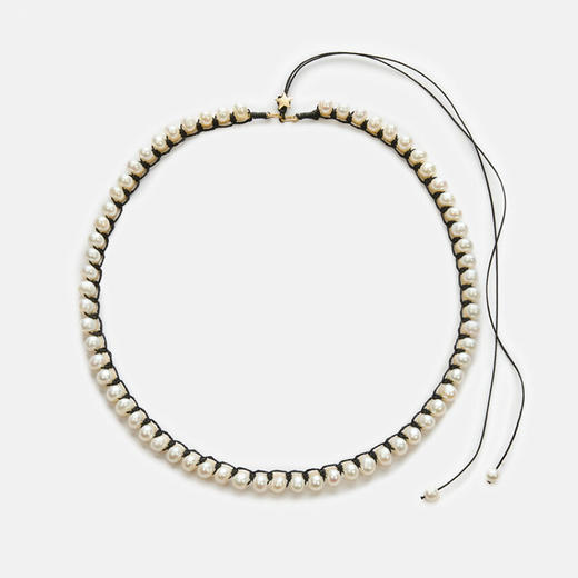 订购10周到｜CHRISTIANA KAFA-frame-黑色 白色淡水珍珠 项链［希腊设计师］ 商品图2