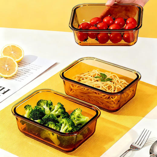 【多样屋专柜】多样屋雅致保鲜盒三件套上班族可微波炉饭盒 商品图3