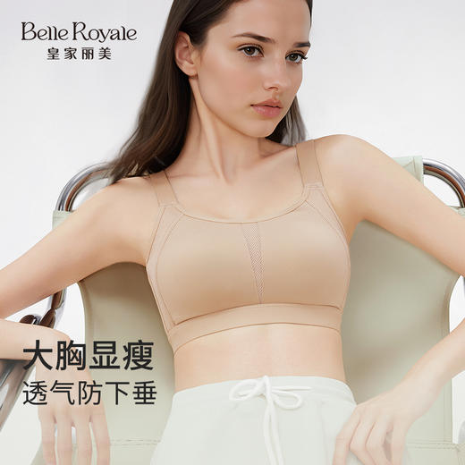 皇家丽美2026新款提拉内衣女大胸显小聚拢防下垂收副乳调整型美背无痕文胸WW947-1 商品图0