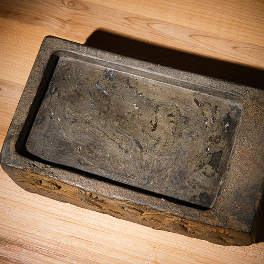 汉代“马上封侯、马上有钱”古砖制砚 商品图1