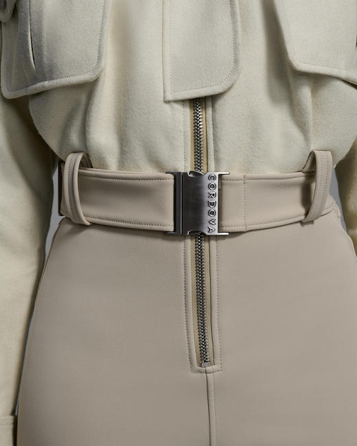 Cordova - Telluride Ski Suit - Natural/Sand - 女装 - 连体滑雪服 - 白色/沙色 商品图2