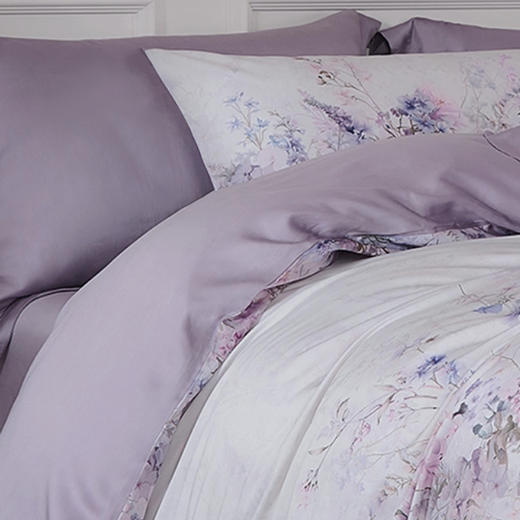 【多样屋专柜】多样屋烂漫/紫-全棉磨毛四件套床上用品/220*240cm 商品图3