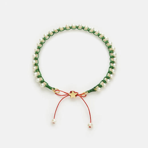 订购10周到｜CHRISTIANA KAFA-growth-绿色 星星 手链［希腊设计师］ 商品图1