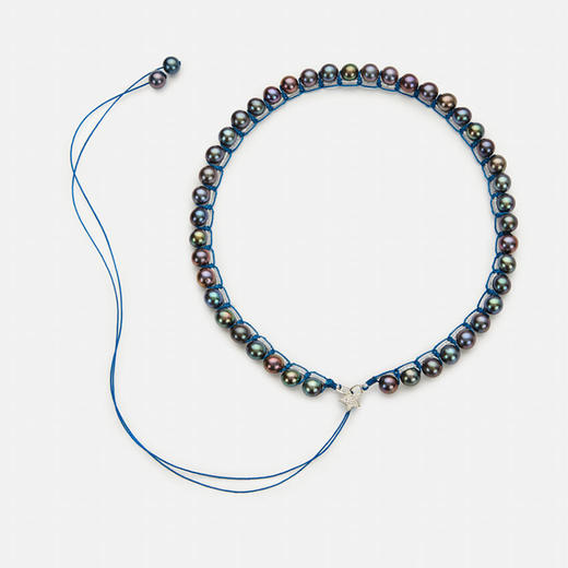 订购10周到｜CHRISTIANA KAFA-galaxy muse-铂金灰色淡水珍珠 项链［希腊设计师］ 商品图1