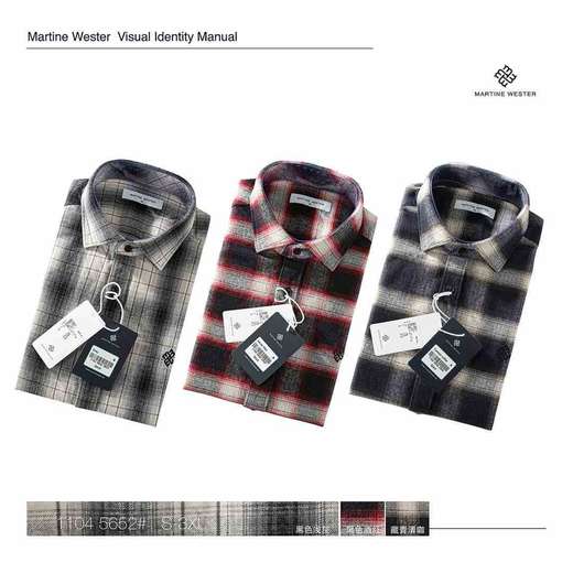 MartineWester男式定制格纹磨毛衬衣11045652 商品图5