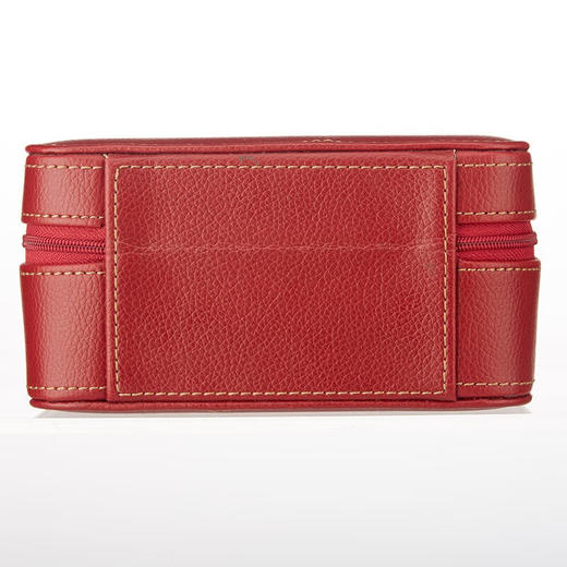 【多样屋专柜】多样屋PU革荔枝纹携带首饰盒两件套 化妆盒饰品项链盒礼物/咖啡 商品图9