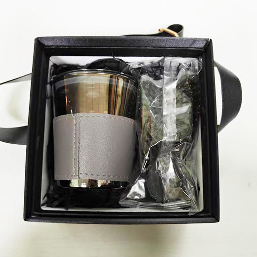 高颜值吸管玻璃杯气垫梳套装礼盒 居家办公便携饮水护发好物 生日伴手礼首选 商品图4