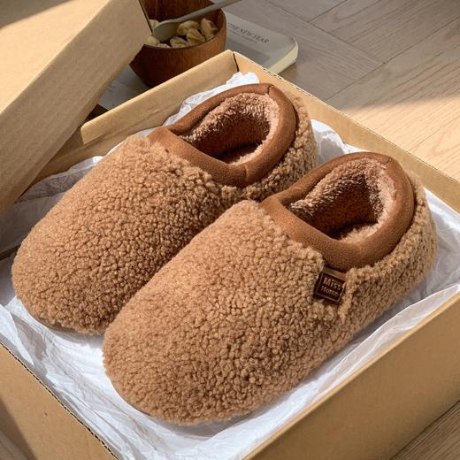 【多样屋专柜】多样屋舒心带跟暖冬拖/白雾色舒适保暖拖鞋（拍大一码） 商品图7