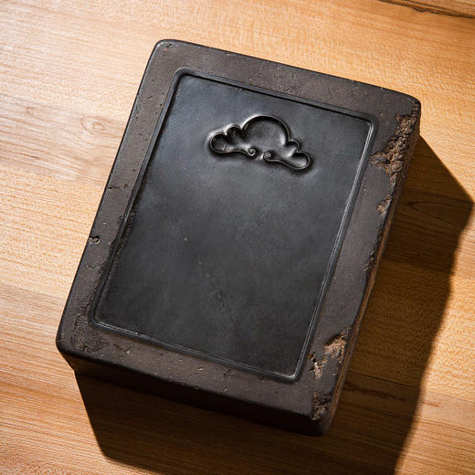 北齐“富贵”古砖制砚（砚堂镶嵌歙石） 商品图9