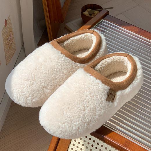 【多样屋专柜】多样屋舒心带跟暖冬拖/白雾色舒适保暖拖鞋（拍大一码） 商品图5