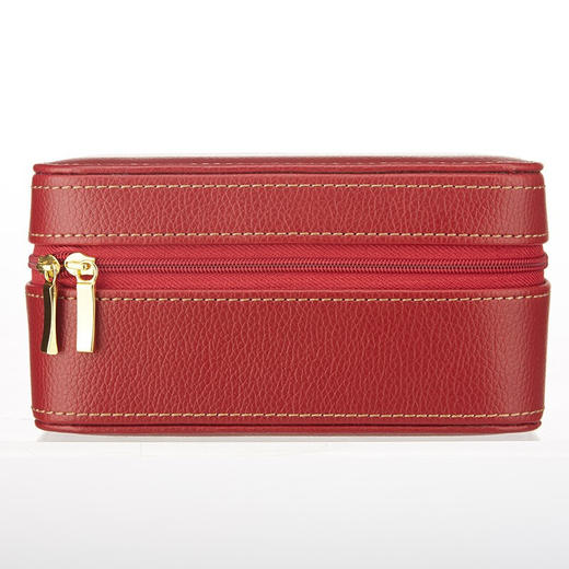 【多样屋专柜】多样屋PU革荔枝纹携带首饰盒两件套 化妆盒饰品项链盒礼物/咖啡 商品图8