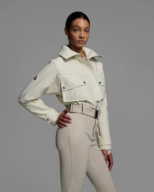 Cordova - Telluride Ski Suit - Natural/Sand - 女装 - 连体滑雪服 - 白色/沙色 商品图3