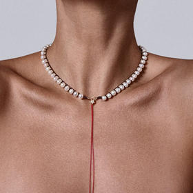 订购10周到｜CHRISTIANA KAFA-attraction-棕色 白色淡水珍珠 项链［希腊设计师］