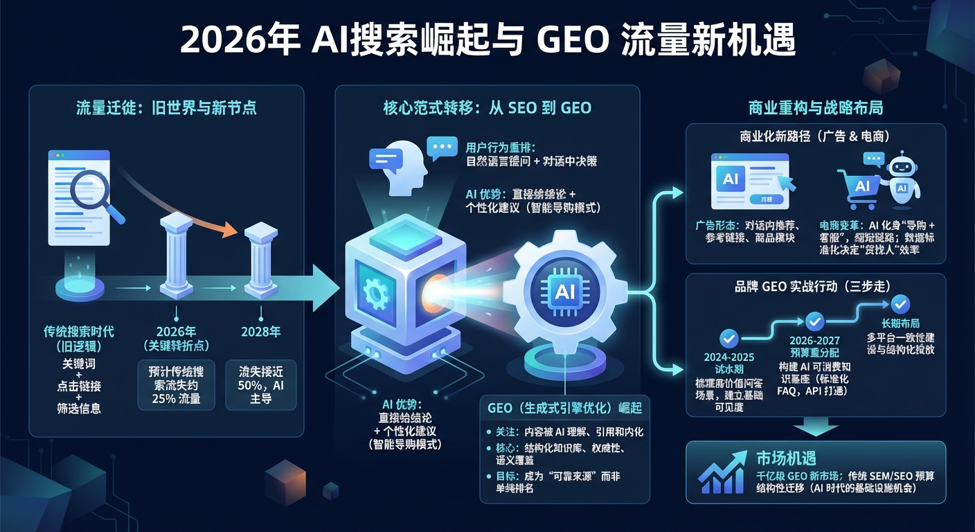 2026年前后流量入口怎么变？AI搜索会取代什么？