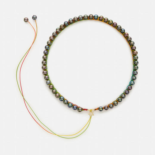 订购10周到｜CHRISTIANA KAFA-reborn shadow-深灰色淡水珍珠 项链［希腊设计师］ 商品图1