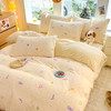 【多样屋专柜】雅鹿 爱心蝴蝶结/花汐/小熊心旅/星彩梦印花牛奶绒四件套200*230cm 商品缩略图13