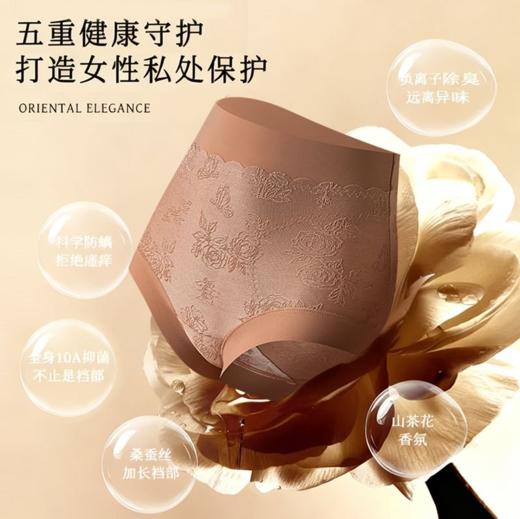 2条69【嫡系新中式蚕丝提花浮雕养护塑身内裤】抑菌裤H254272358 商品图1