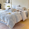 雅鹿 雕花牛奶绒流光蝶影蓝四件套200*230cm 商品缩略图10