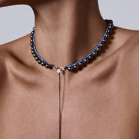 订购10周到｜CHRISTIANA KAFA-galaxy muse-铂金灰色淡水珍珠 项链［希腊设计师］