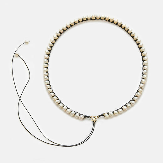 订购10周到｜CHRISTIANA KAFA-frame-黑色 白色淡水珍珠 项链［希腊设计师］ 商品图1
