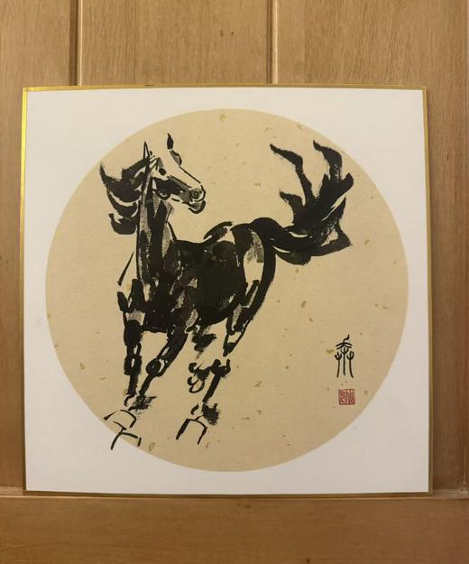 【山东广电文创】马上吉祥—手工绘制写意桌面摆画 商品图0