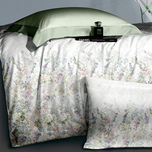 【多样屋专柜】多样屋烂漫/紫-全棉磨毛四件套床上用品/220*240cm 商品图1