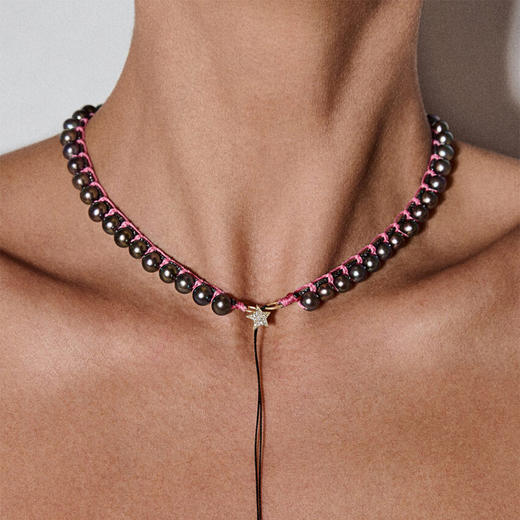 订购10周到｜CHRISTIANA KAFA-Spirit-深灰色淡水珍珠 项链［希腊设计师］ 商品图0