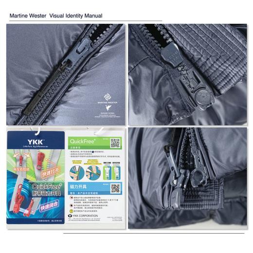 MartineWester男式YKK快速拆卸拉链连帽鹅绒服11085353； 定制安心鹅绒 商品图6