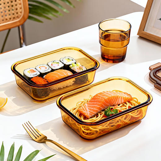 【多样屋专柜】多样屋雅致保鲜盒三件套上班族可微波炉饭盒 商品图1