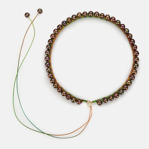 订购10周到｜CHRISTIANA KAFA-truth-绿色 星星 棕色淡水珍珠 项链［希腊设计师］ 商品图1