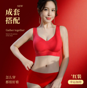 【福运正红大气新年开运内衣套装】H254272458
