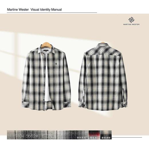 MartineWester男式定制格纹磨毛衬衣11045652 商品图4