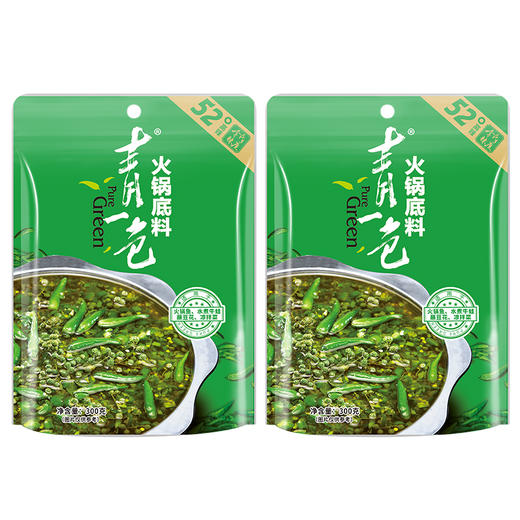 德庄青一色火锅底料52°  300g/袋*2 商品图0