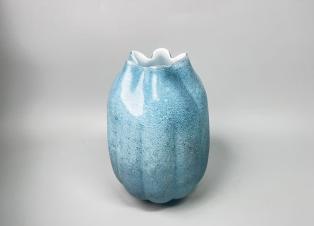 浅蓝收口花瓶 商品图0