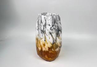 大理石棕色花盆大 商品图0