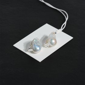 订购8周到｜MONIES-Mint-巴洛克珍珠 耳夹（无需耳洞）［丹麦设计师］