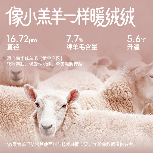 好奇蜜斯羊毛保暖内衣女发热抗静电肌底衣秋冬内搭带胸垫加绒秋衣-优衣舒适版 商品图1