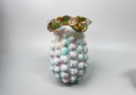 莫兰迪色圆点花瓶