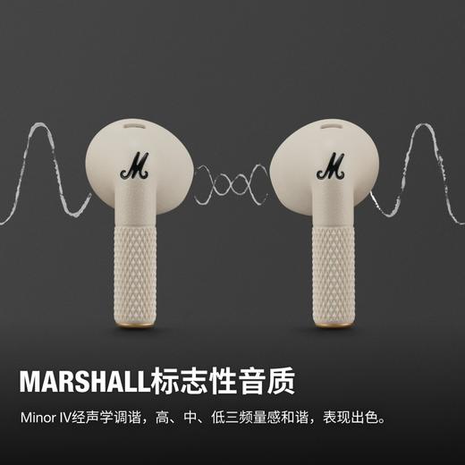 Marshall/马歇尔 MINOR IV 无线蓝牙耳机 半入耳式蓝牙耳机tws无线超长续航大电量 商品图3