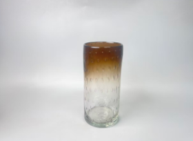 棕色琉璃气泡花瓶