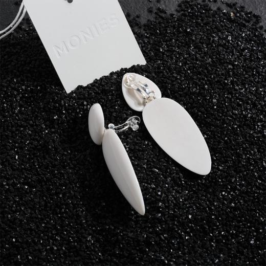 北京仓｜MONIES-Sao Paulo-圣保罗 白色 耳夹（无需耳洞）［丹麦设计师］ 商品图4