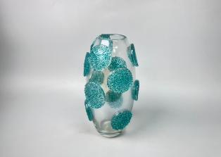圆点蓝水晶花瓶 商品图0