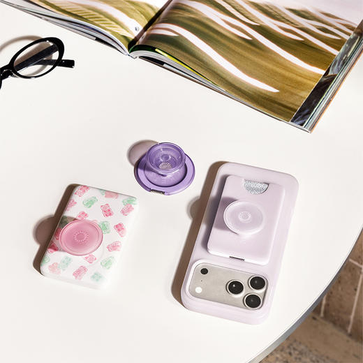 【站立MagSafe®卡包】珍珠粉·Kick-Out站立卡包 WALLET卡包 Kick-Out站立卡包系列 粉色 商品图1