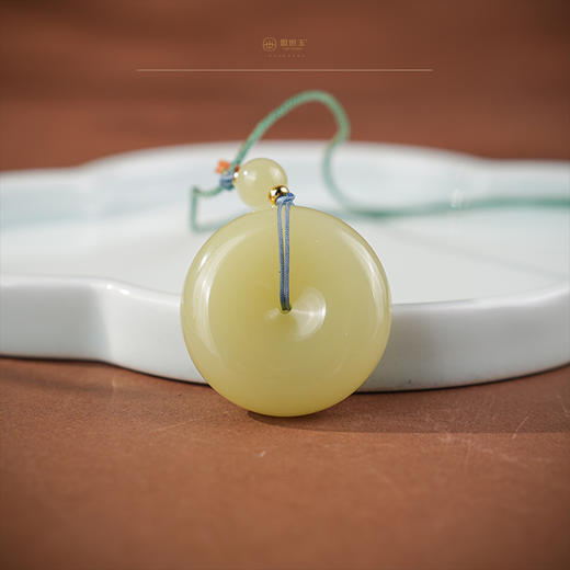 【博约】黄玉平安扣 商品图0