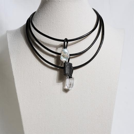 北京仓｜MONIES-Marbre-巴洛克珍珠 碧玺 项链［丹麦设计师］ 商品图2