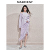 MAXRIENY【商场同款】MAXRIENY精致华丽感流光丝绒半裙2024冬季新款(货号:MC85SK777) 商品缩略图1