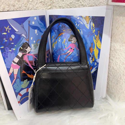 CHANEL vintage 黑金 羊皮 Kelly 手提包 商品图1
