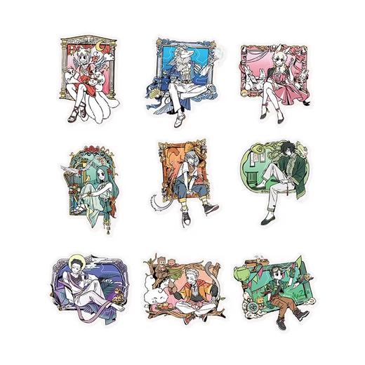 非人哉 梦中画系列 亚克力冰箱贴 全9种 8包/盒 国谷 商品图0